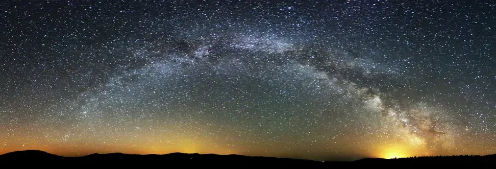 Bieszczady Park Gwiezdnego Nieba nocą